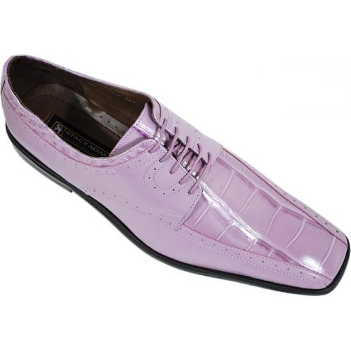 Stacy Adams "24638" Lavender Alligator Print Shoes